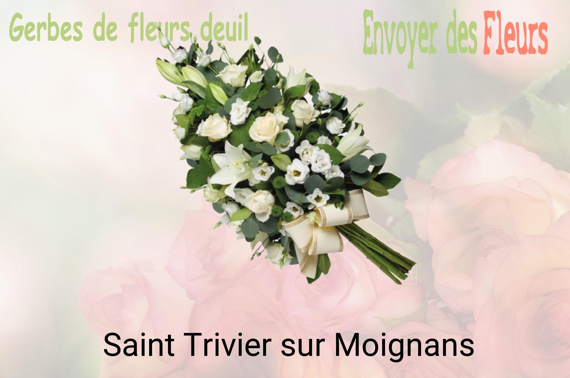 Gerbe de fleurs de deuil livrée à Saint-Trivier-sur-Moignans